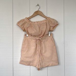 Pastel Gingham Crop Top and Shorts Coord Set